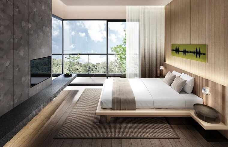 Bedroom, krisumi-waterfall-residences 4 Bedroom 6353 Sq.Ft. Apartment In Sector 36a Gurgaon 10262900