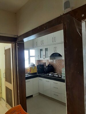 Kitchen in 3 BHK Apartment at Greenwood Apartment, Gomti Nagar – for Rent