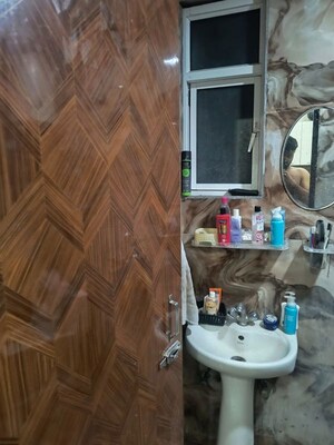 Bathroom in 1 BHK Builder Floor at Ambesten Twin County, Sector 1 Greater Noida – for Rent