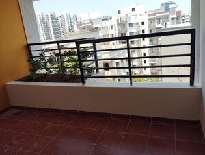 Balcony in 3 BHK Apartment at Manbhum Around The Grove, Financial District – for Rent