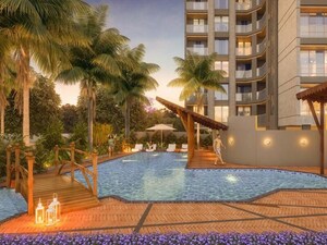 Living Room in 3 BHK Apartment at Basil Mondale, Mundhwa – for Sale