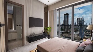 Bedroom in 3 BHK Apartment at Techno Aakasa, Worli – for Sale