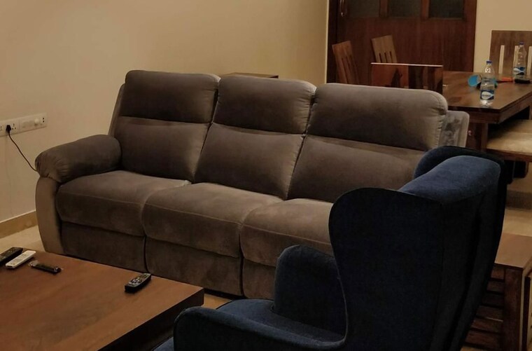 Living Room, marvel-zephyr 3 Bedroom 1600 Sq.Ft. Apartment In Kharadi Pune 10263136