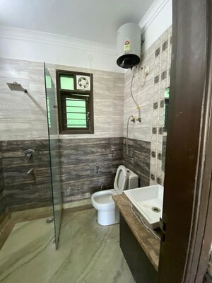 Bathroom in 3 BHK Builder Floor at Palam Vihar Residents Association, Palam Vihar – for Rent