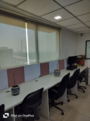 Team Area in  Office Space at Savvy Shapath V, Prahlad Nagar – for Rent