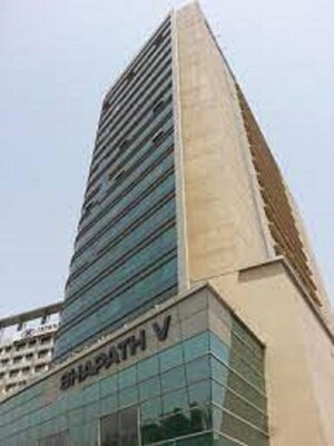 Staircase in  Office Space at Savvy Shapath V, Prahlad Nagar – for Rent