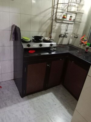 Kitchen in 1 RK Apartment at Nagari Niwara CHS, Goregaon East – for Rent