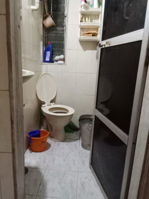 Bathroom in 1 RK Apartment at Nagari Niwara CHS, Goregaon East – for Rent