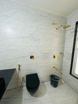 Bathroom in 3 BHK Apartment at Unique K Shire, Punawale – for Rent