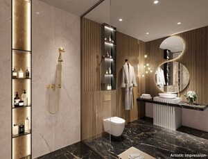 Attached Bathroom in 4 BHK Apartment at Kabra Dvayam, Worli – for Sale