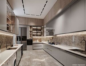 Kitchen in 4 BHK Apartment at Kabra Dvayam, Worli – for Sale