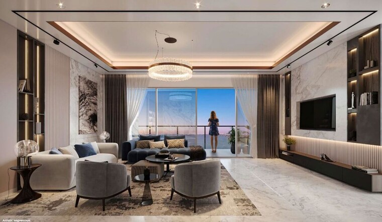 Living Room, kabra-dvayam 4 Bedroom 2354 Sq.Ft. Apartment In Worli Mumbai 10263446