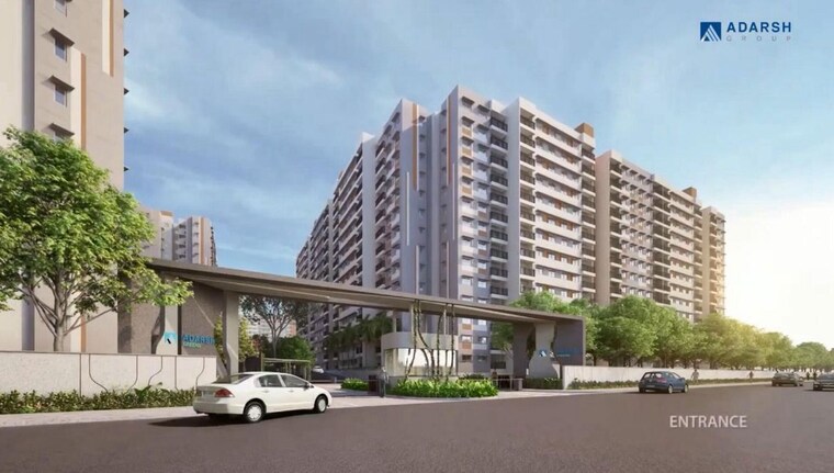 Exterior View, adarsh-greens-phase-2 2 Bedroom 1005 Sq.Ft. Apartment In Kogilu Bangalore 10263529
