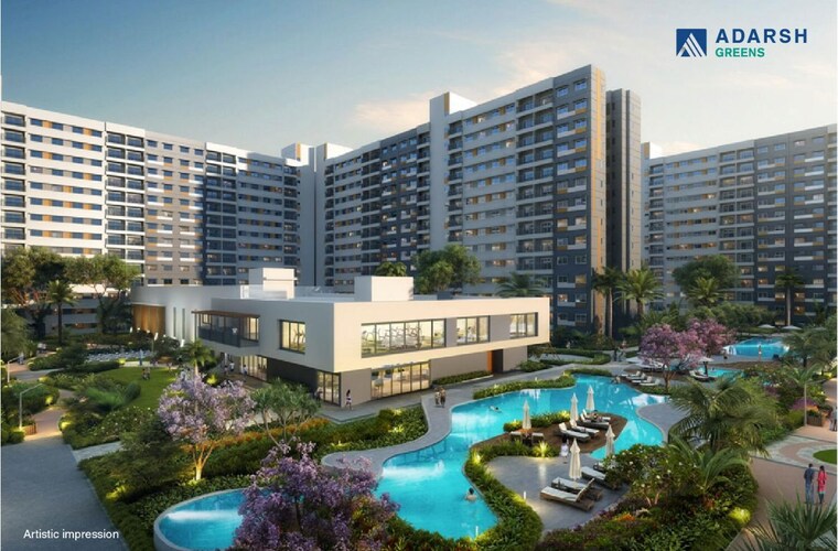 Exterior View, adarsh-greens-phase-2 2 Bedroom 1005 Sq.Ft. Apartment In Kogilu Bangalore 10263529
