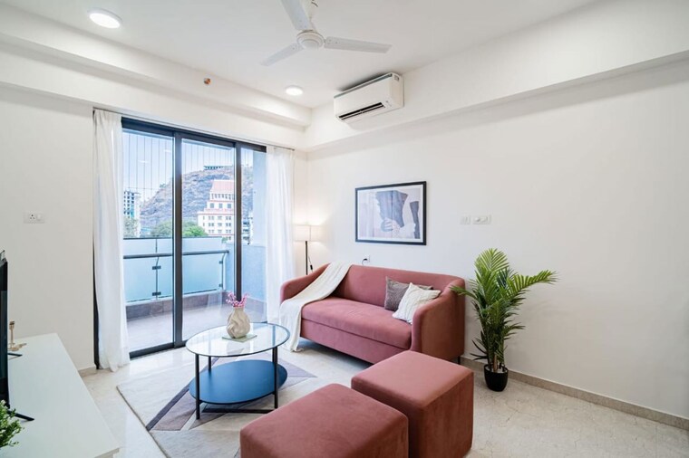 Living Room, shapoorji-pallonji-vicinia 2 Bedroom 888 Sq.Ft. Apartment In Powai Mumbai 10263651