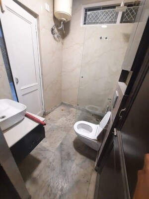 Bathroom in 2 BHK Builder Floor at Malviya Nagar – for Rent