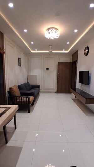 Living Room in 2 BHK Apartment at Harasiddh Viraaj, Malad East – for Rent