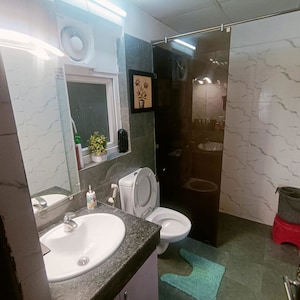 Bathroom in 3 BHK Apartment at Radhey Krishna Casa Green I, Sector 16 Greater Noida – for Rent