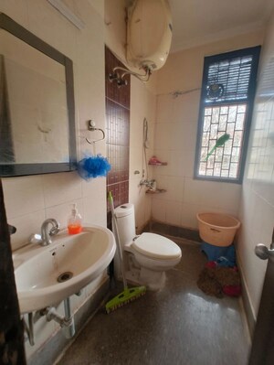 Bathroom in 2 BHK Builder Floor at Chittaranjan Park – for Sale
