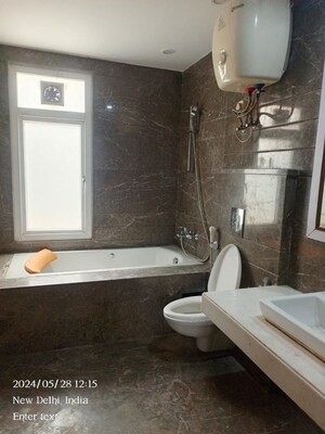 Bathroom in 4 BHK Builder Floor at Greater Kailash ii – for Rent