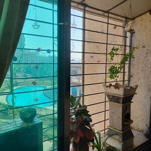 Balcony in 2.5 BHK Apartment at Mahavir Universe, Bhandup West – for Sale