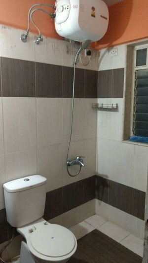 Bathroom in 3 BHK Apartment at The Wadhwa Anmol Pride, Goregaon West – for Rent