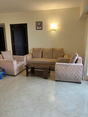 Living Room in 3 BHK Apartment at Adani Samsara Vilasa, Sector 63 – for Rent