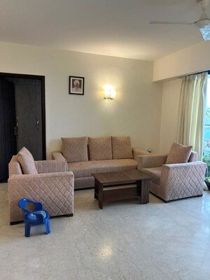 Living Room in 3 BHK Apartment at Adani Samsara Vilasa, Sector 63 – for Rent