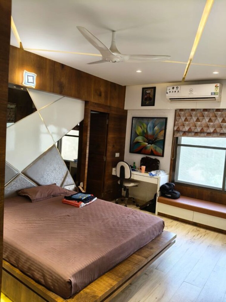 Living Room, 42-parkview 4 Bedroom 3600 Sq.Ft. Apartment In Science City Ahmedabad 10263936