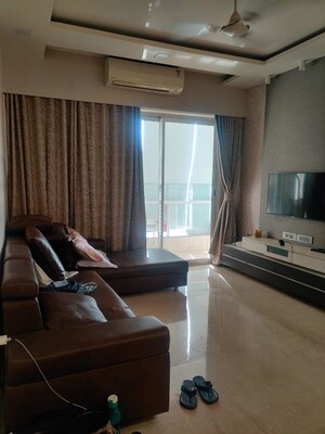 Living Room in 2 BHK Apartment at Omkar Alta Monte, Malad East – for Rent