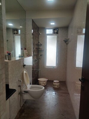 Bathroom in 2 BHK Apartment at Omkar Alta Monte, Malad East – for Rent
