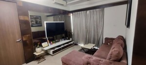 Living Room in 3 BHK Apartment at Shapoorji Pallonji Vicinia, Powai – for Rent