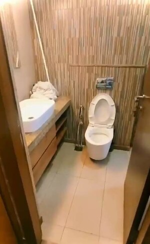 Bathroom in 3 BHK Apartment at Shapoorji Pallonji Vicinia, Powai – for Rent