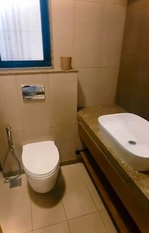 Bathroom in 3 BHK Apartment at Shapoorji Pallonji Vicinia, Powai – for Rent