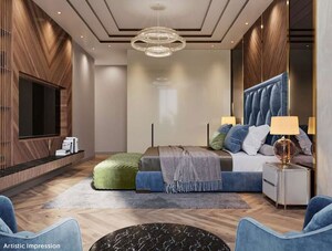 Living Room in 4 BHK Apartment at Kabra Dvayam, Worli – for Sale