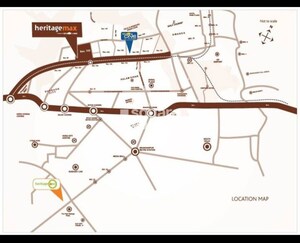 3 BHK Apartment – Map Location View at Conscient Heritage Max, Sector 102 - for Sale