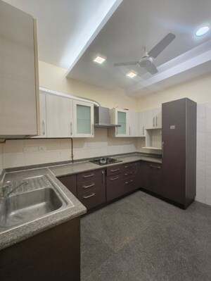 Kitchen in 3 BHK Builder Floor at Greater Kailash I – for Rent