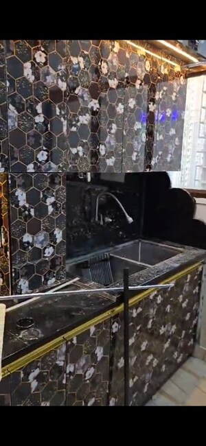 Kitchen in 3 BHK Apartment at Kbnows Apartment, Sector 16 Greater Noida – for Rent