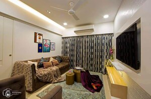 Living Room in 2 BHK Apartment at Shree Riddhi Siddhi Sumukh Hills, Kandivali East – for Rent