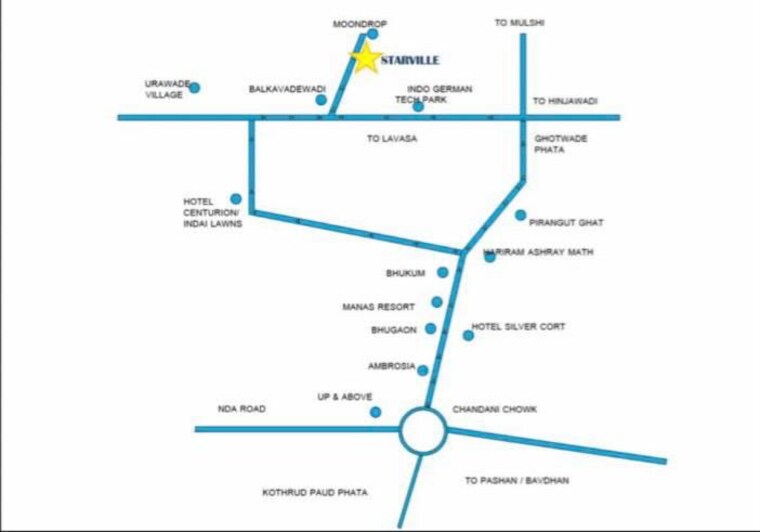 Map Location, pirangut  1330 Sq.Ft. Plot In Pirangut Pune 10264722