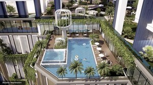 Balcony in 4 BHK Apartment at Mahalakshmi Sindhi Colony – for Sale