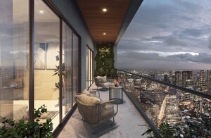 Balcony in 4 BHK Apartment at Mahalakshmi Sindhi Colony – for Sale