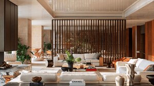 Living Room in 4 BHK Apartment at Oberoi Skyz, Worli – for Rent