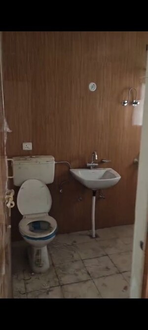 Bathroom in 4 BHK Apartment at Hindon Green Apartments, Hindan Vihar – for Rent