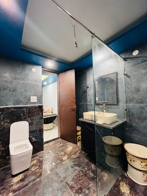 Bathroom in 1 RK Builder Floor at Kohli One Malibu Town, Sector 47 – for Rent