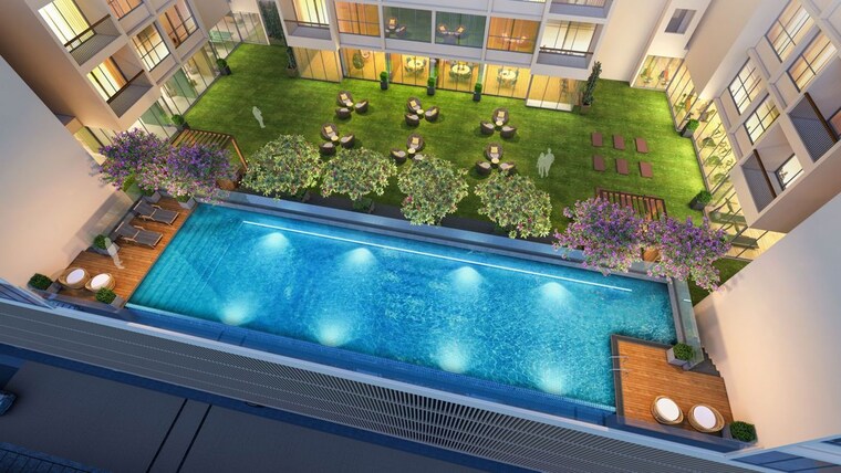 Swimming Pool, kumar-parth-towers 4 Bedroom 1710 Sq.Ft. Apartment In Baner Pune 10265232