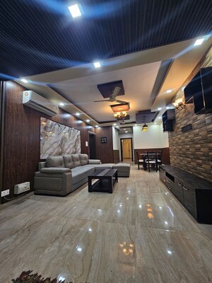 Living Room in 3 BHK Builder Floor at Kohli One Malibu Town Plot, Sector 47 – for Rent