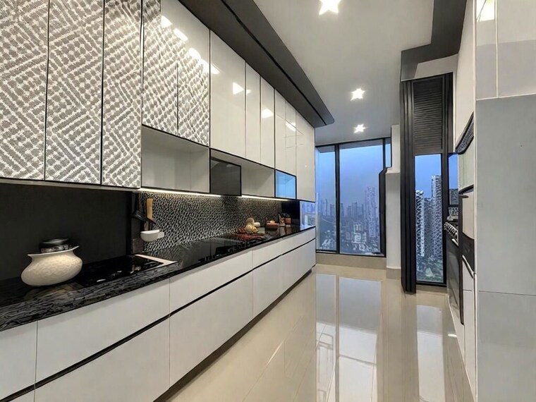 Kitchen, techno-aakasa 3 Bedroom 1345 Sq.Ft. Apartment In Worli Mumbai 10265162