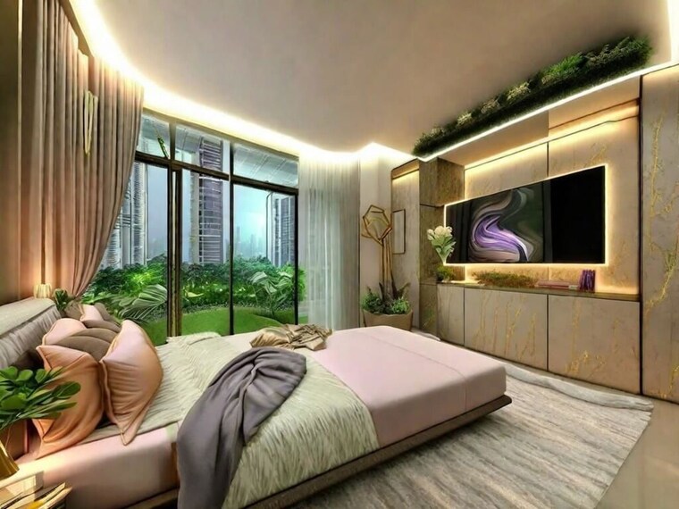 Bedroom, techno-aakasa 3 Bedroom 1345 Sq.Ft. Apartment In Worli Mumbai 10265162