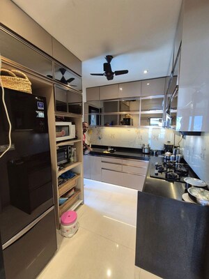 Kitchen in 3 BHK Apartment at Runwal Symphony, Santacruz East – for Rent